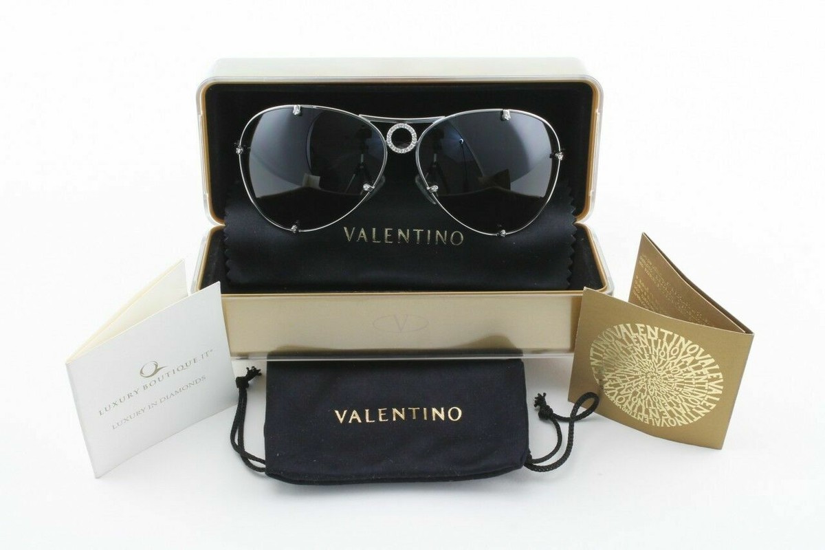 VALENTINO 5566/S 6LB/R0 45TH ANNIVERSARY LTD ED SILVER DIAMOND