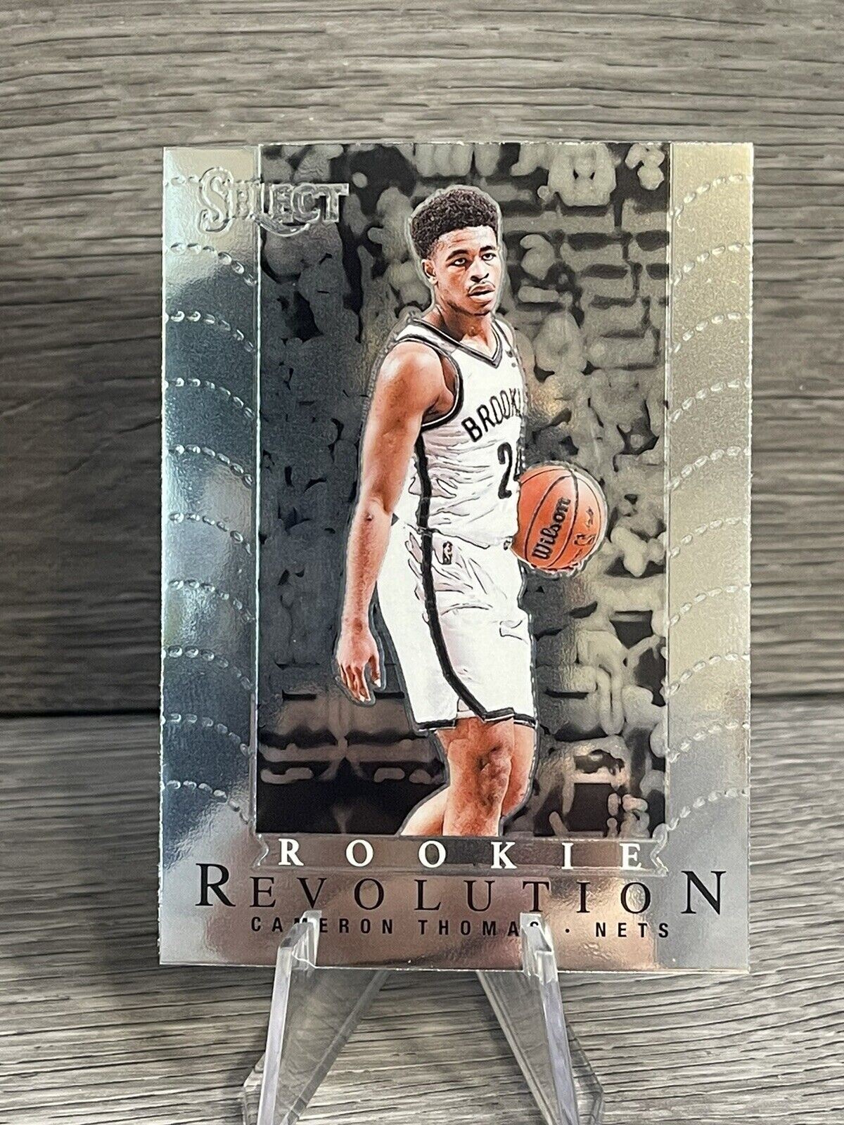 2021-22 Select Cameron Thomas Rookie Revolution Silver Prizm Brooklyn Nets