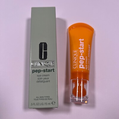 Clinique Pep - Start Eye Cream Full Regular Standard Size 0.5 fl oz 15 ml