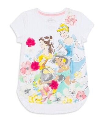Girls BARBIE Disney Princess Character Cotton Short Sleeve T.Shirt Top,2 4 6 8YR