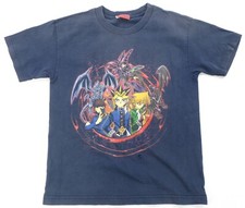 Rare Vintage YU-GI-OH Yami Yugi Dark Magician Dueling T Shirt 90s Blue Youth