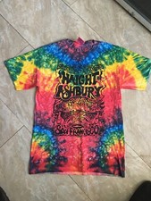 San Francisco Haight  Ashbury Tie Dye Hippie Mens T shirt Size S