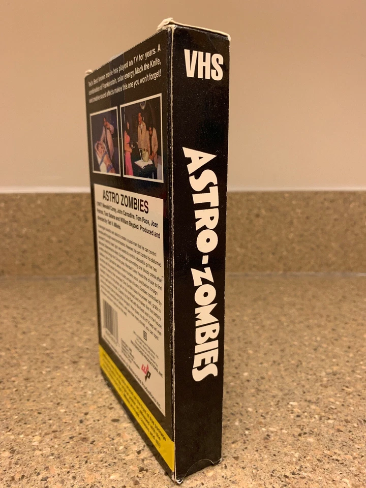 RARE ASTRO-ZOMBIES VHS Ted V Mikels Horror Gore Space Cult Vintage SIGNED By Ted - Image 4 of 4