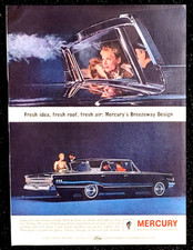 Mercury Monterey Original 1963 Vintage Print Ad Breezewy Window Mercury Monterey Original 1963 Vintage Print Ad Breezewy Window
