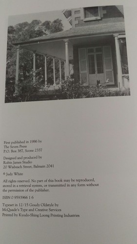 Tocal: The Changing Moods of a Rural Estate by Judy White (HC, 1986) 1ST/SIGNED - Picture 4 of 10