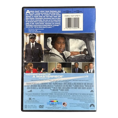 Flight DVD 2012 Movie Denzel Washington Don Cheadle Kelly Reilly John Goodman - 第 4/4 張圖片