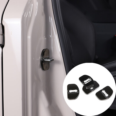 eMagTech 4x Copertura della serratura della portiera dell'auto Protezione della protezione Tappo adesivo Fibbia per interni automobilistici