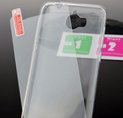 Full Transparent Flexible Handytasche Tasche Bumper 9H Glas für