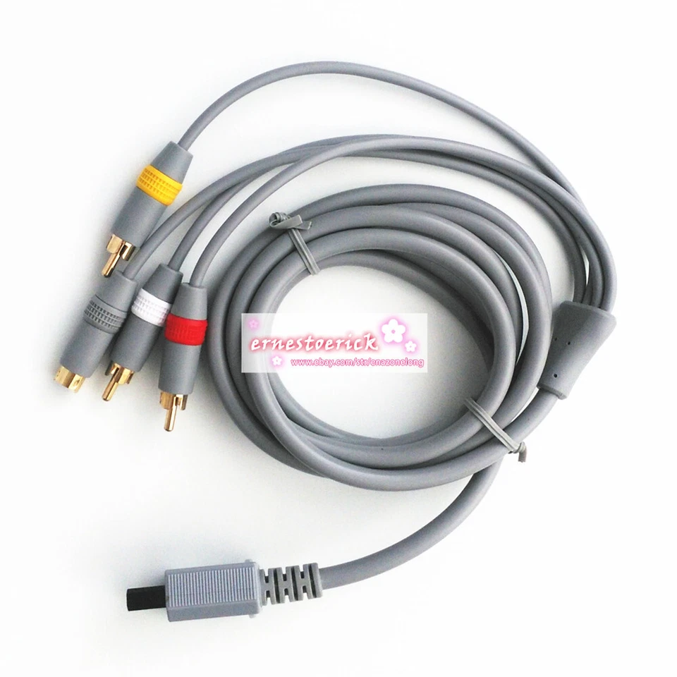 New 6 ft AV TV S-Video SAV CABLE for Nintendo Wii / Wii U - Image 2 of 4