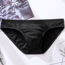 Comfortable Briefs Underwear Men's Breathable Cotton Low Rise Underpants Panties