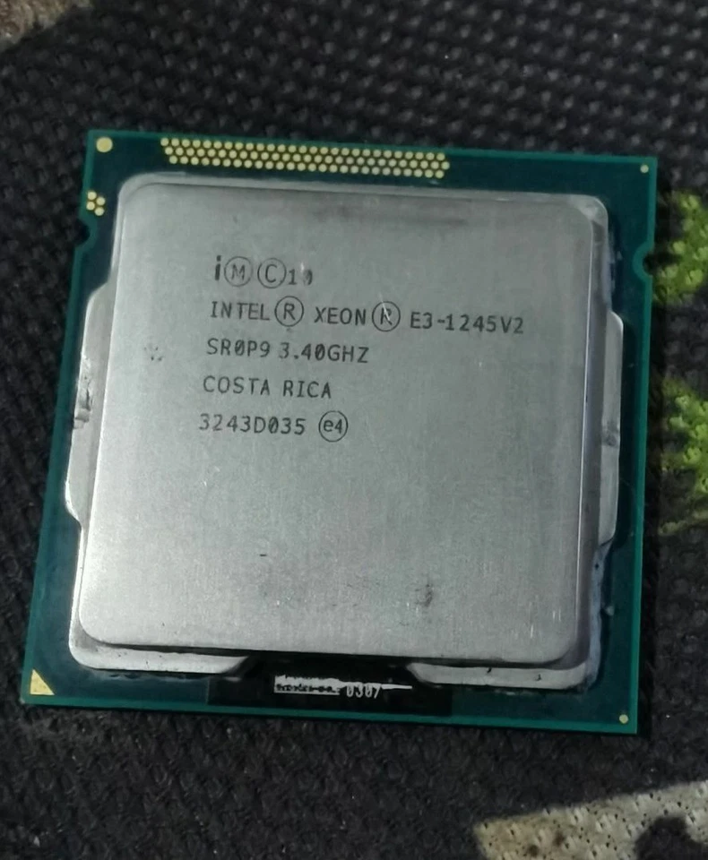 Intel Xeon E3-1245 V2 LGA1155 Server CPU Processor SR0P9 3.4GHz Quad Core 77W - Image 2 of 2