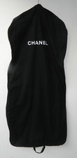 Authentic CHANEL Black Long Canvas Garment / Travel Bag 50" L x 24" w x 4" d