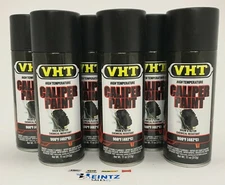 VHT SP739-6 PACK SATIN BLACK Brake Caliper Paint - High Heat - 11 oz Aerosol