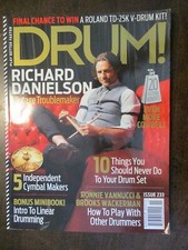 DRUM MAGAZINE #233 NOVEMBER 2015 RICHARD DANIELSON JOSH EPPARD TOM TEASLEY MUSIC