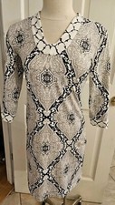 J. MCLAUGHLIN MULTICOLORED DRESS SIZE XS 3/4 Sleeve