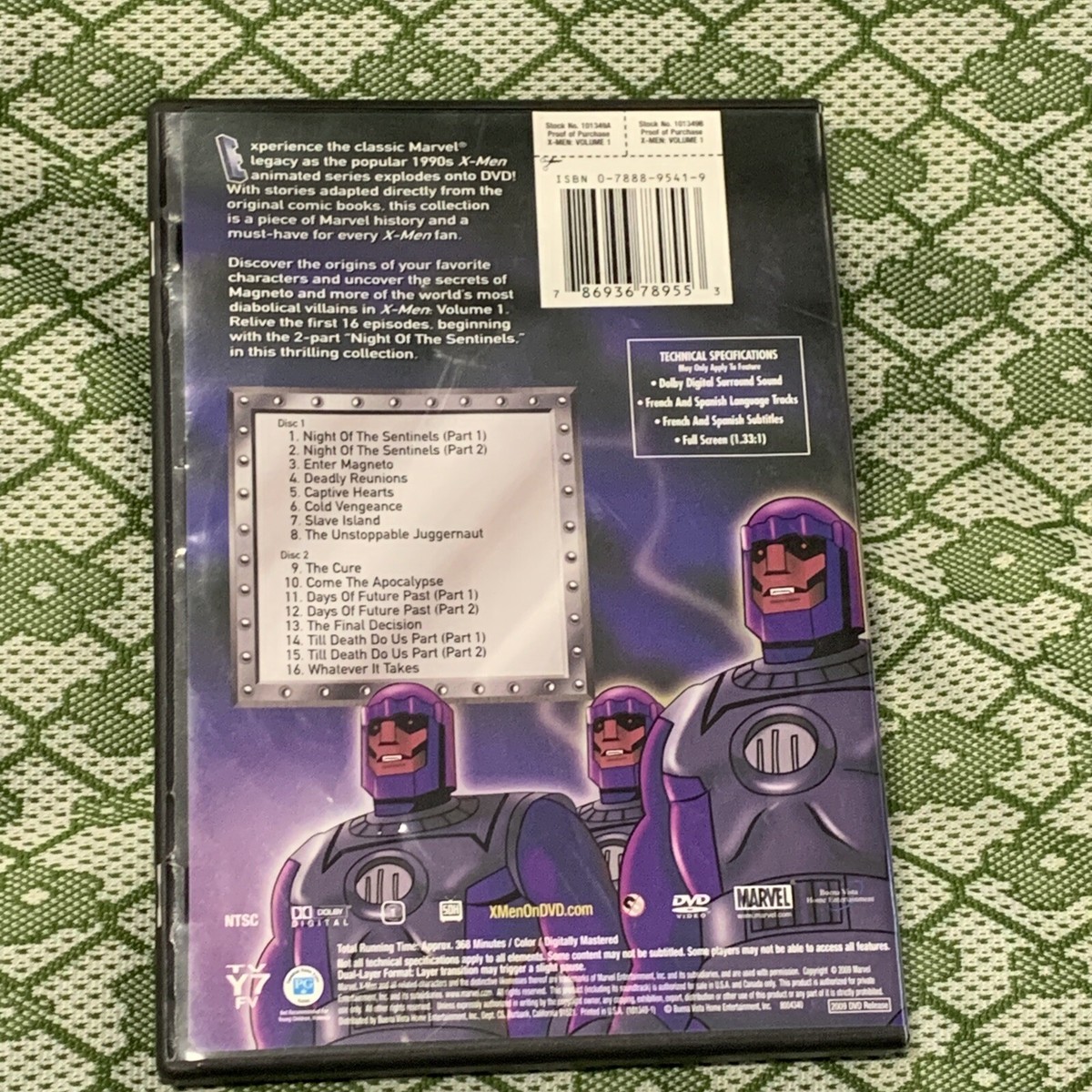 Marvel DVD Comic Book Collection, X-Men - Vol.1 (DVD, 2009, 2-Disc