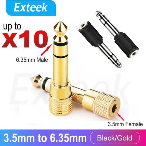 3.5mm Socket to 6.5mm male Jack Plug 