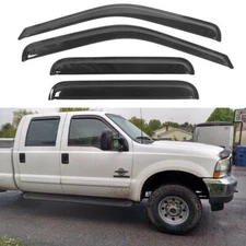 For Ford F250 Super Duty Crew Cab 1999-2016 Window Visor Rain Guard Vent Shade