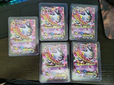 Mega M Gengar EX XY166 Shiny Black Star Promo Ultra Rare Pokemon