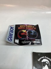 Mortal Kombat  Mortal Kombat 2 - 1996 Nintendo - Game Boy Manual Only