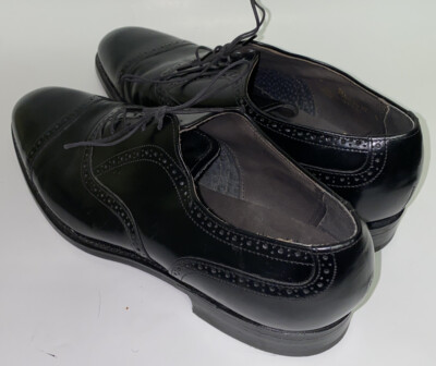 Bostonian Mens Black Leather USA Made Lace Up Dress Shoes  display picture 2