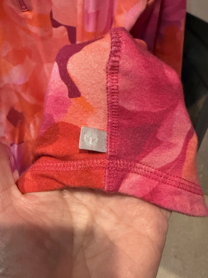 Talbots CLÁSICO JERSEY DE FELPA FRANCESA MEDIA CREMALLERA - MEZCLADO FLORAL Talla 1X E74 Foto 4 de 4