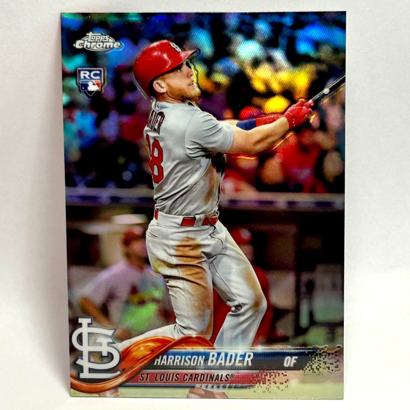 2018 Topps Chrome - Harrison Bader #40 Refractor (RC) St. Louis Cardinals NM+