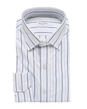 NWT SALVATORE PICCOLO DRESS SHIRT Napoli cotton handmade luxury Italy 40 15 3/4