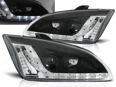 Headlights for Ford Focus II 2004 2005 2006 2007 2008 VR-1285 Daylight Black