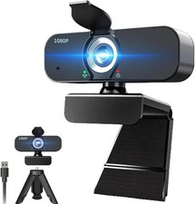 Camara Web Para PC Laptop Computadora 1080P Full HD USB Con Microfono Streaming