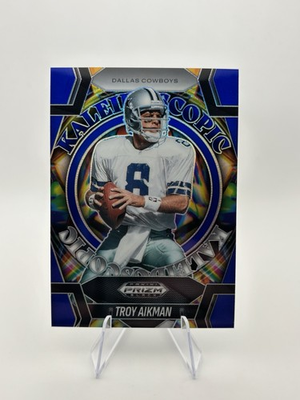 #ad #ad 2025 Panini Prizm Black Kaleidoscopic Troy Aikman #23 Blue Prizm 199 $9.00