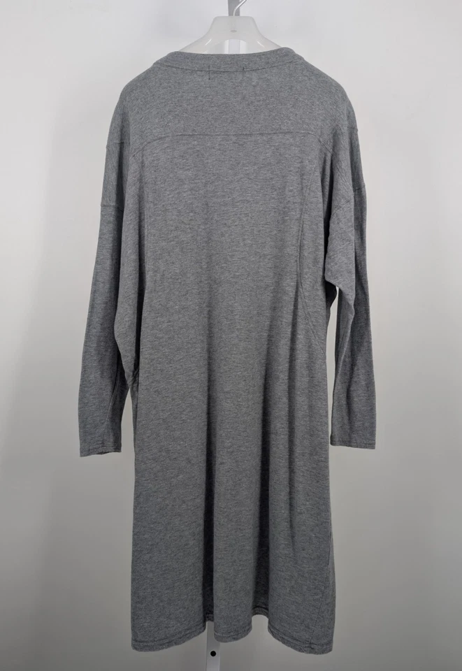 Cabane de ZUCCA Akira Onozuka Gris Jersey Algodón Camiseta Vestido Avantgarde Japón Foto 3 de 4