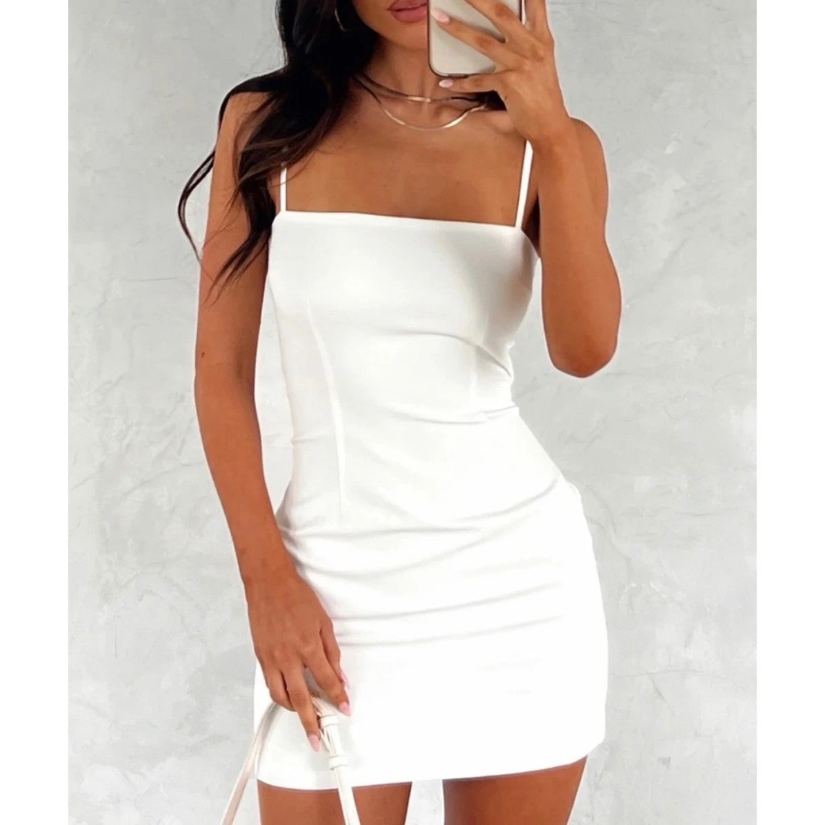 white bodycon dress ebay Dresses for Women for sale length fit that hugs