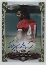 2014 Topps Chrome STS Camo Refractor Rookie 58/99 Trey Millard #221 Auto 0c2