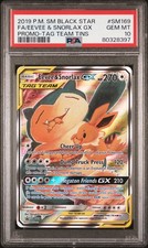 EEVEE & SNORLAX GX SM169 TAG TEAM TINS POKEMON PSA 10 GEM MINT 2019 on eBay
