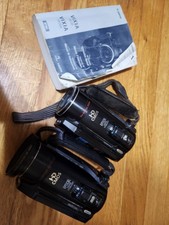 2 Canon Vixia HF 20 8GB Memory 15x Opt. Zoom Black Compact Digital Camcorder