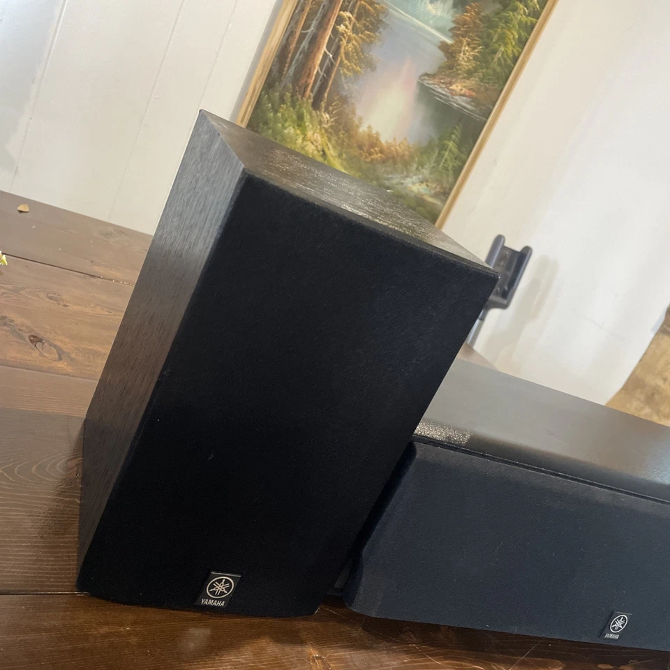 Lot Of 3 Yamaha Speakers (2) NS-AP2800BLS + (1) NS-AC2A Tested Works No Cord - image 2 of 4