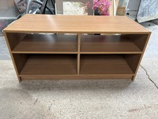Wood Effect TV Stand Unit Cabinet with Shelves Brown 103 x 51 cm x 46 cm high