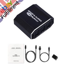 1 in 3 Out Aluminum Alloy Spdif Toslink Optical Digital Audio Splitter 1x3 G