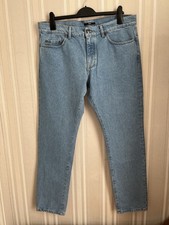 Hugo Boss Maine Men's W36 L32 Straight Leg Regular Blue Denim Jeans Zip Fly BNWT