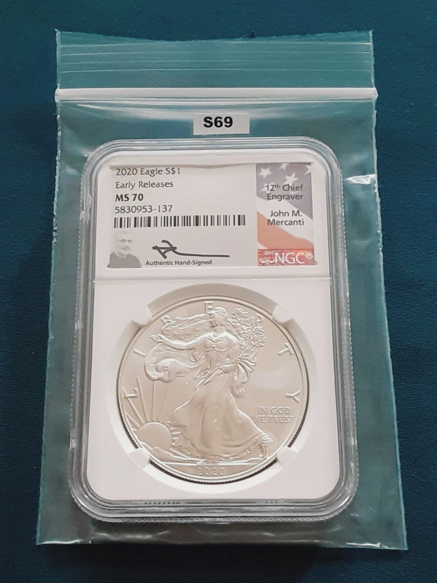 American Eagle MS 70 Graded 2020 Silver Bullion Coins for sale | eBay