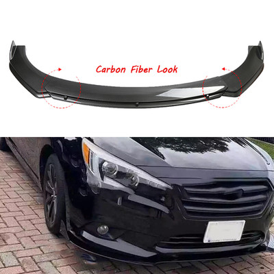 Car Front Bumper Lip Spoiler Splitter Kit Carbon Fiber Style For Subaru Legacy