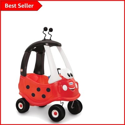 Ladybug Cozy Coupe Auto - spannendes Aufsitzspielzeug mit funktionierender Hupe für aktives Spielen