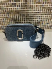 MARC JACOBS Denim Shoulder Bag Bag Crystal