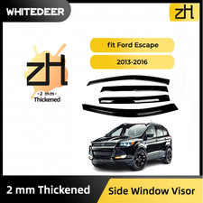 Fits For Ford Escape 2013-2016 Side Window Visor Sun Rain Deflector Guard Thick Fits For Ford Escape 2013-2016 Side Window Visor Sun Rain Deflector Guard Thick