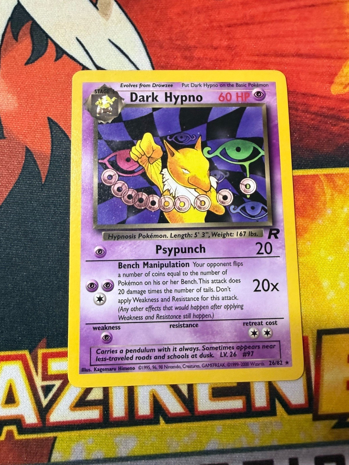 Dark Hypno (26) Rare Team Rocket 26/82 NM