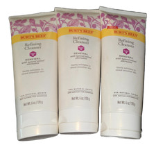 3 Pack Burts Bees Renewal Refining Cleanser Natural Retinol Alternative 6 oz Ea