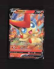 victini v pokemon card value Victini V 025/202 Ultra Rare Full Art Sword & Shield Pokemon Card Near Mint main image 0