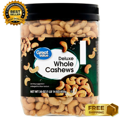 Great Value Deluxe Cashews, 30 oz