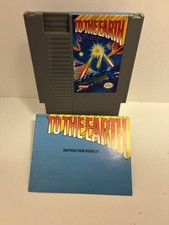 To the Earth (Nintendo Entertainment System) Cartridge, and Manual - Tested